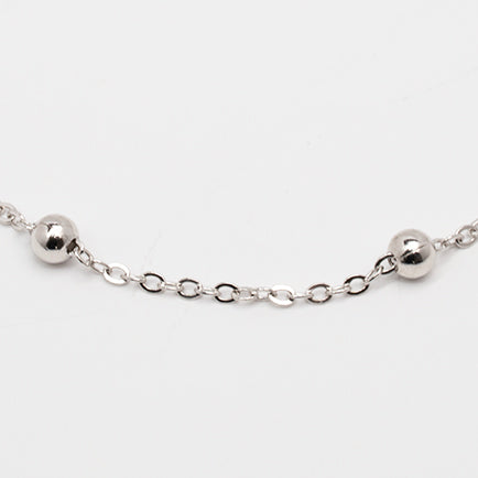 Zéa zilveren kralenarmband