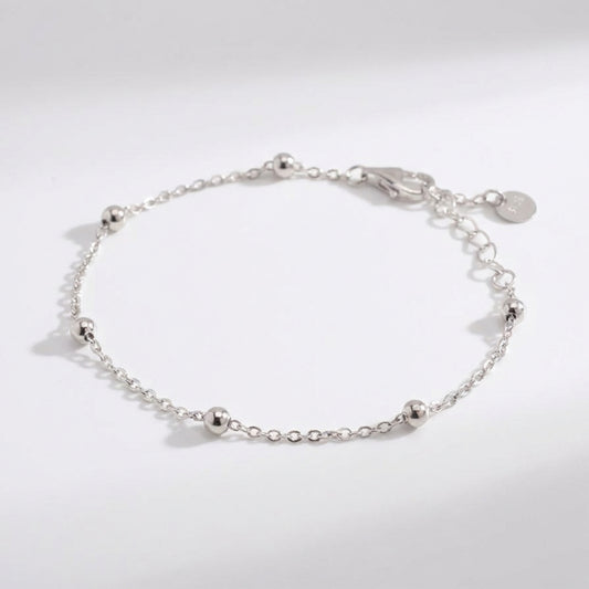 Zéa Silver Beaded Bracelet